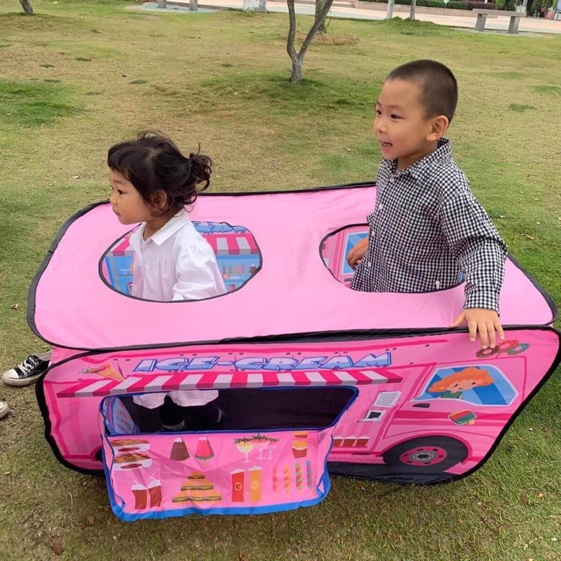 Nhà chơi bóng hình ô tô, đồ chơi trong nhà gấp gọn,nhà banh trẻ em,lều trại cho bé,nhà quây bóng xe buýt