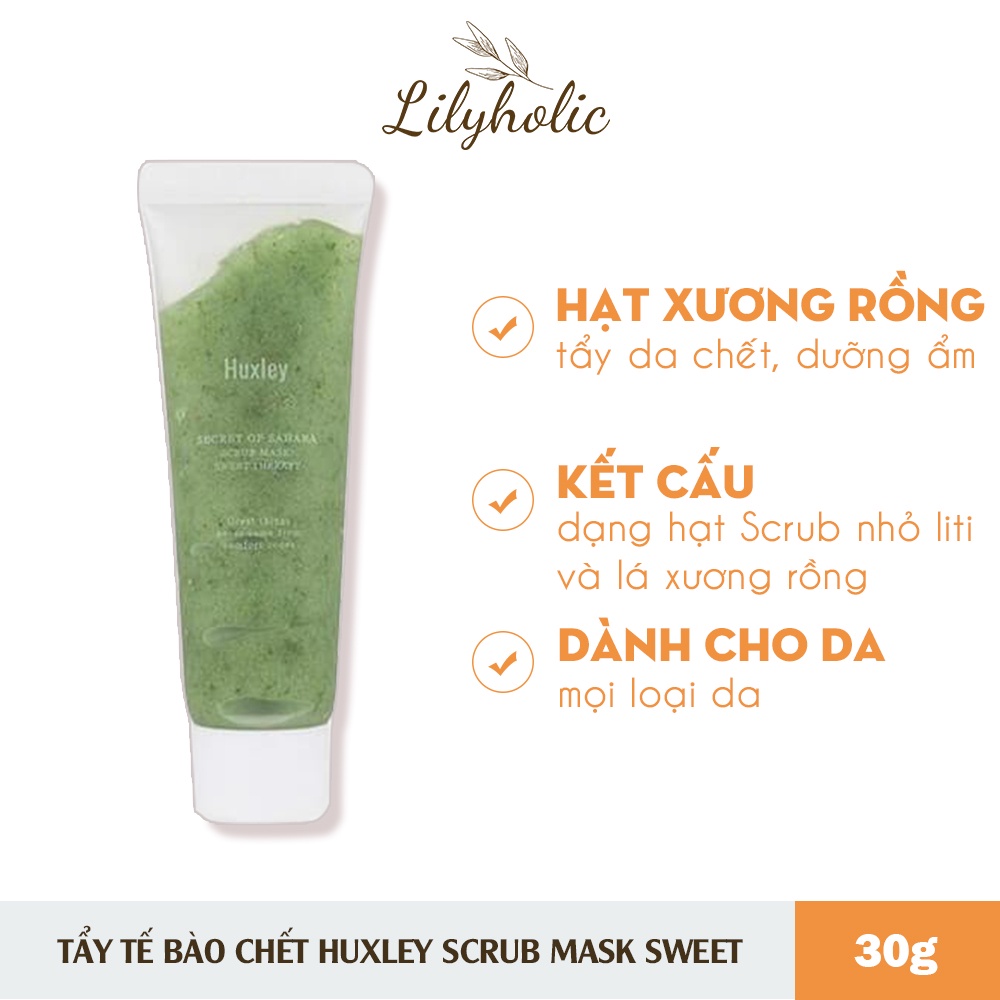 Tẩy Tế Bào Chết, Tẩy Da Chết Huxley Scrub Mask Sweet Therapy 30g