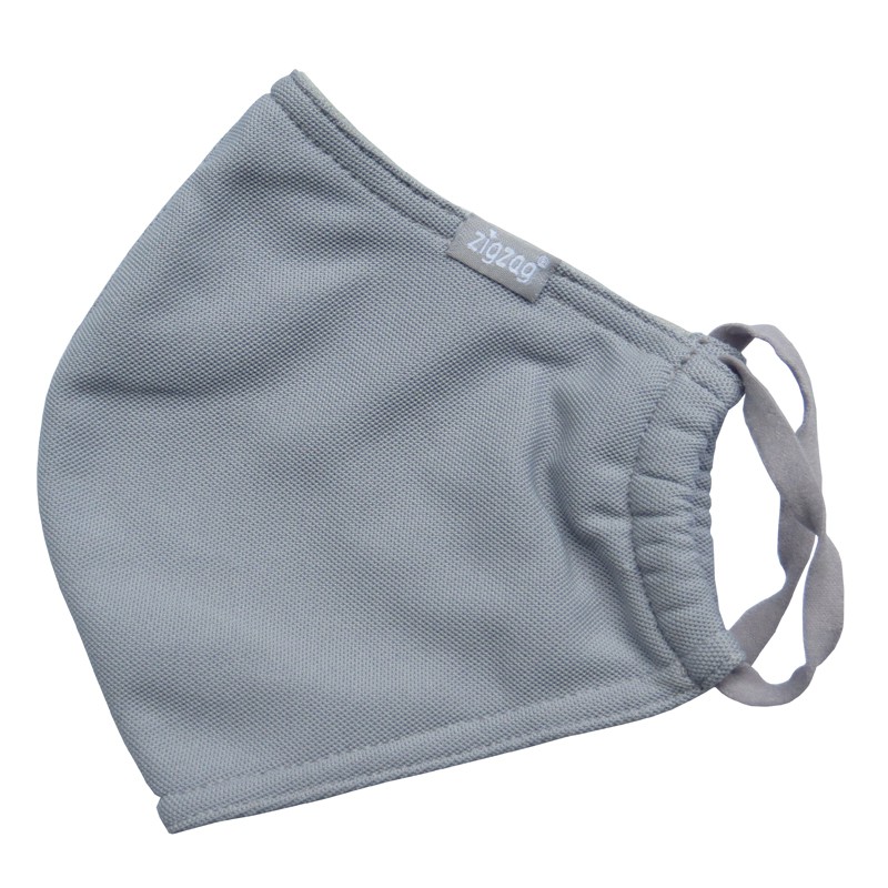 Khẩu trang nhỏ chống nắng UPF50+ zigzag MAS00102 (màu xám)