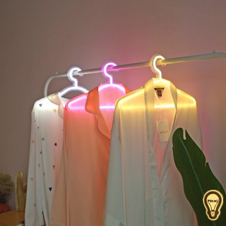 [HOT TIK TOK] Móc Áo Đèn Led Cổng USB Màu Hồng Và Vàng Ấm Trang Trí Shop Thời Trang Phụ Kiện Chụp Ảnh