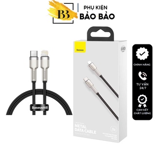 Cáp sạc nhanh C to ip 20W cho ip12 Series Baseus Cafule Metal Series