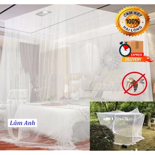 Mùng Ngủ Lưới Phước Long Màu Trắng Cao Cấp, Độ Bền Sử Dụng Lâu Dài 4M,3M,2M5,1M6, Mùng Cửa và Không Cửa