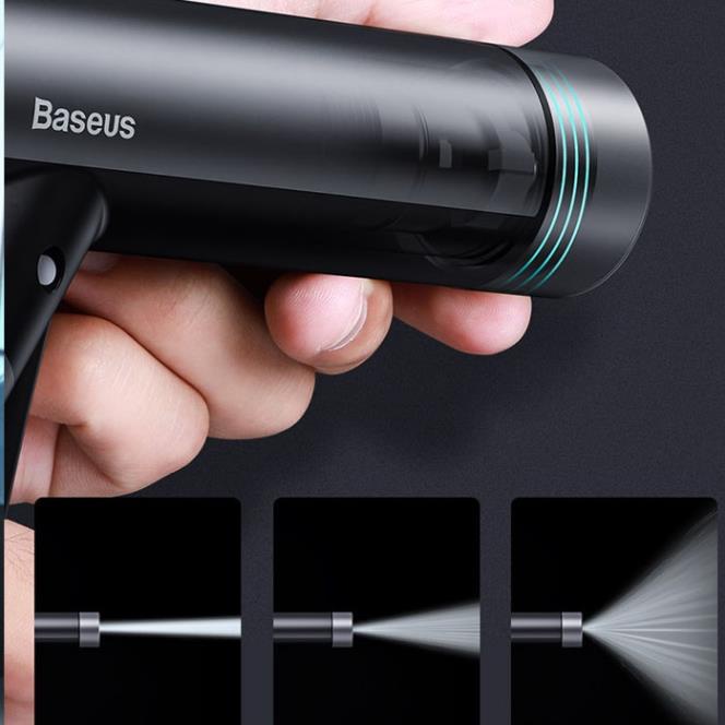 Vòi Rửa Xe Tăng Áp Baseus Phù Hợp Rửa Ô Tô Xe Máy Tưới Cây Giãn Nở Bơm Nước Áp Lực Cao 3 Mức Phun Dài 7.5m, 15m, 30m