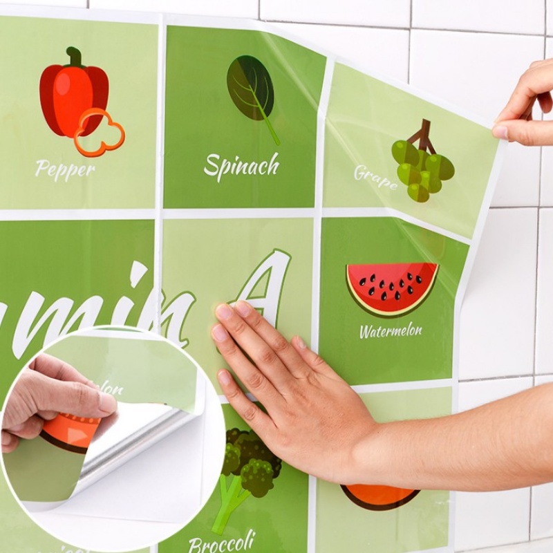 Decal tráng nhôm cách nhiệt dán nhà bếp chống bám dầu mỡ dễ lau chùi tiện lợi 75x45cm  | BigBuy360 - bigbuy360.vn