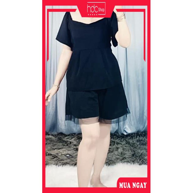 [CAO CẤP] Đầm bigsize công sở - 🍒 Sét Peplum Bigsize 60-85 ký