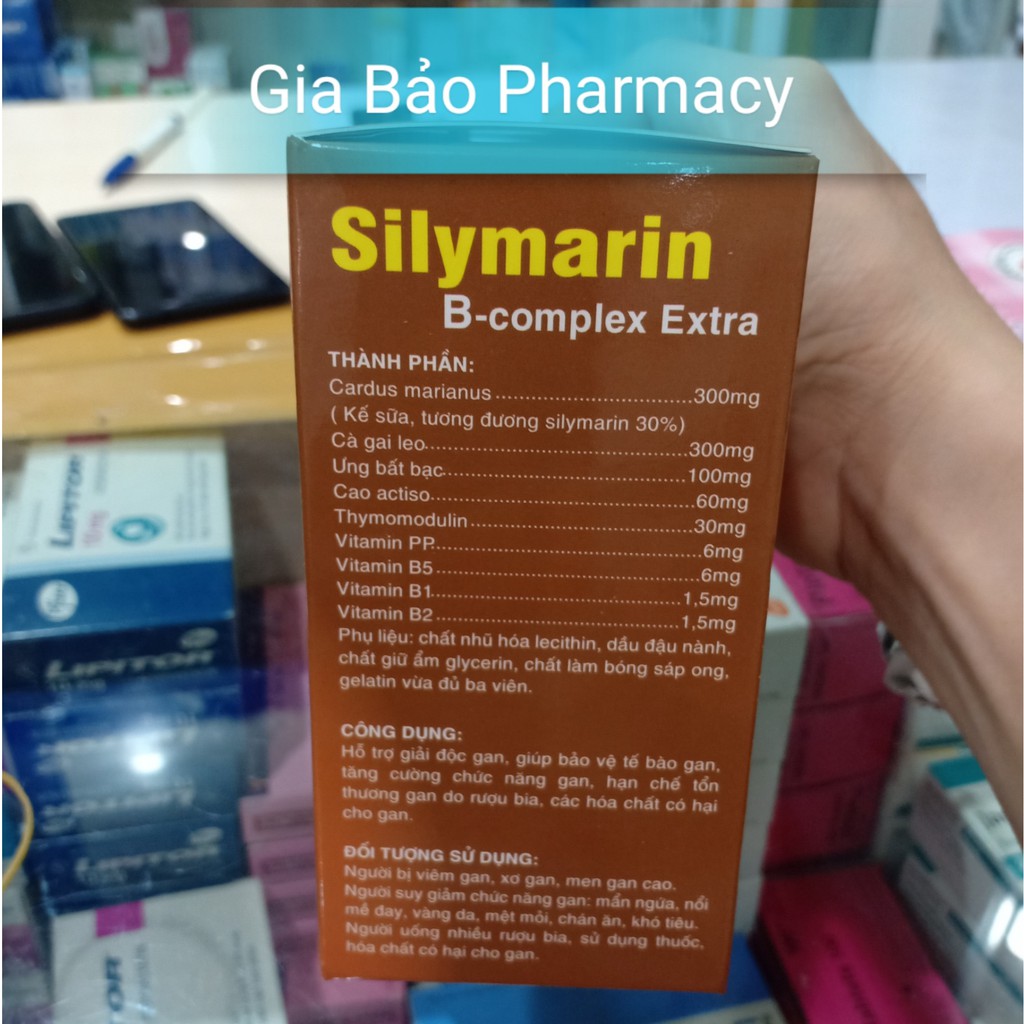 Viên uống SILYMARIN B COMPLEX EXTRA giúp tăng cường chức năng gan