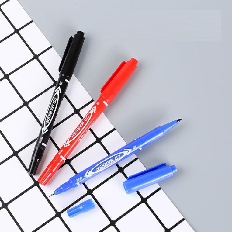 Bút dạ GALANO Marker 2 đầu size bé bút lông dầu đánh dấu không trôi mực SP-001370
