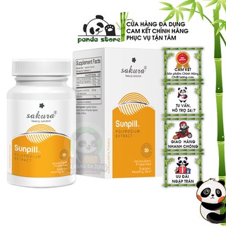Viên uống chống nắng toàn thân Sakura Sunpill giúp bảo vệ da khỏi tia UV ánh nắng và làm đẹp da sáng da mờ thâm giảm nám