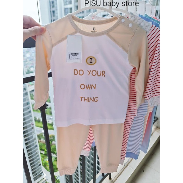 Moon - Bộ dài tay cài vai vải petit xinh yêu mẫu mới 2022 cho bé 6-18kg