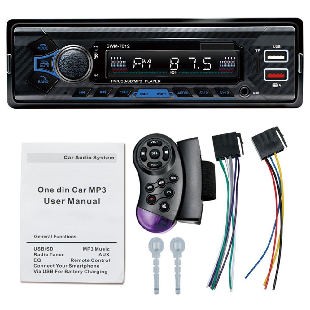 Máy Nghe Nhạc MP3 12V FM / USB / AUX Âm Thanh Nổi Tích Hợp Bảng Điều Khiển Dành Cho Ô Tô