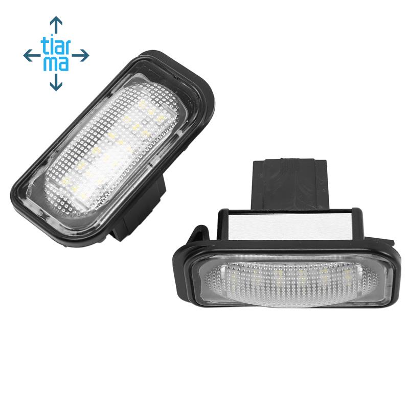 Set 2 Đèn Led Ánh Sáng Trắng Gắn Biển Số Xe Ô Tô Mercedes Benz W203 Benz W203 4D 2001-2007