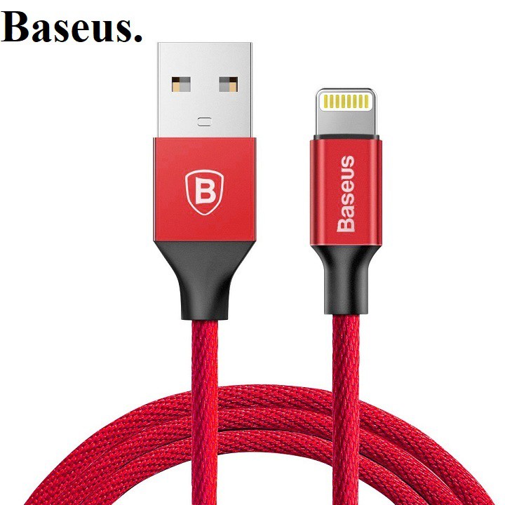 Baseus - Cáp Sạc Nhanh Cho Iphone Bọc Dù Dài 1M, 2M, 3M - Hàng Chính Hãng