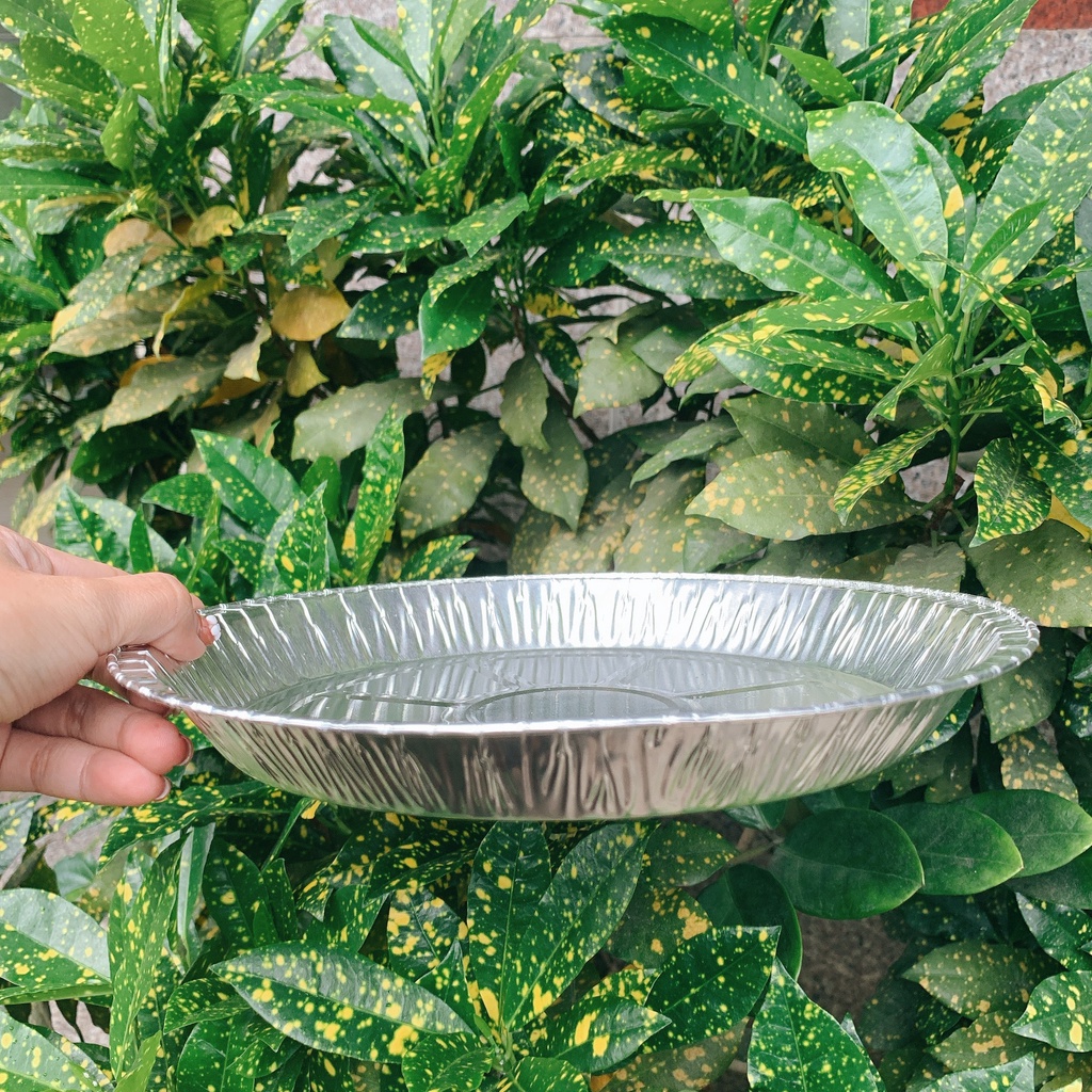 Set 10 đĩa nhôm nồi chiên không dầu bảo vệ nồi Đĩa nhôm hấp thụ nhiệt tốt- bếp xanh thiên bình