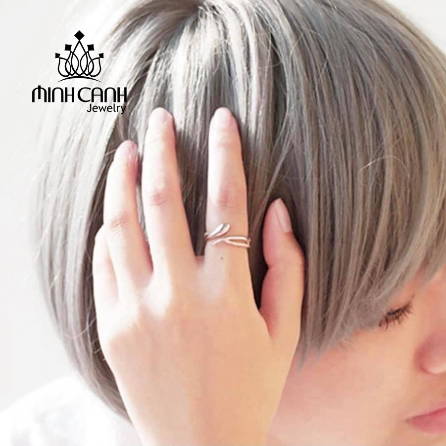 Nhẫn Bạc Nữ Dáng Hở Điều Chỉnh Được Kích Thước - Minh Canh Jewelry