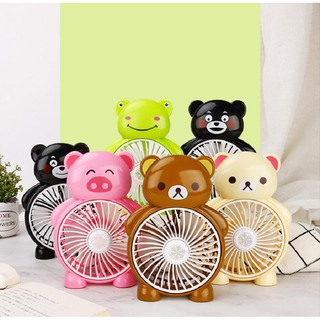 QUẠT MINI 3 CÁNH ĐỂ BÀN HÌNH THÚ 7054