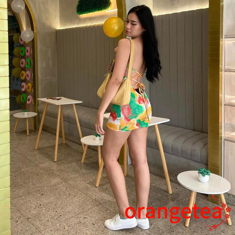 Đầm không tay dáng ôm Hoạ Tiết In Thiết Kế Khoét Quyến Rũ