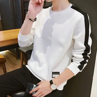 Áo Thun Tay Dài Cổ Tròn Mỏng Dáng Rộng Thời Trang Xuân Thu Mới Cho Nam