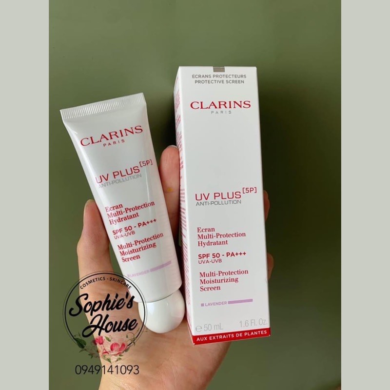 [Mã 252FMCGSALE giảm 8% đơn 500K] Kem chống nắng CLARINS UV PLUS 5P mẫu mới 2021