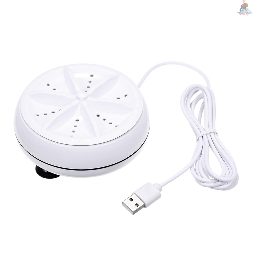 Máy giặt sóng siêu âm mini 2 trong 1 kèm dây cáp USB