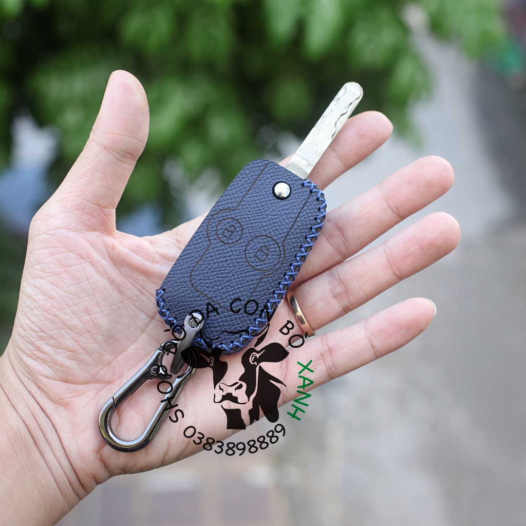 Bao da chìa khóa Honda CRV, CR-V, civic 2012 2013 2014 handmade da thật (chìa gập) 005
