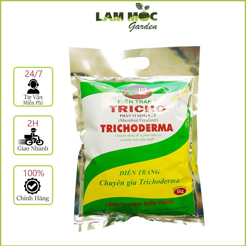 NẤM ĐỐI KHÁNG TRICHODERMA ĐIỀN TRANG GÓI 1KG