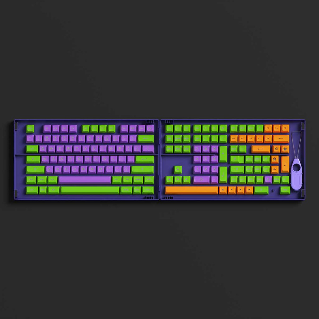 AKKO Keycap set EVA-01 (PBT Double-Shot/ASA profile/158 nút)