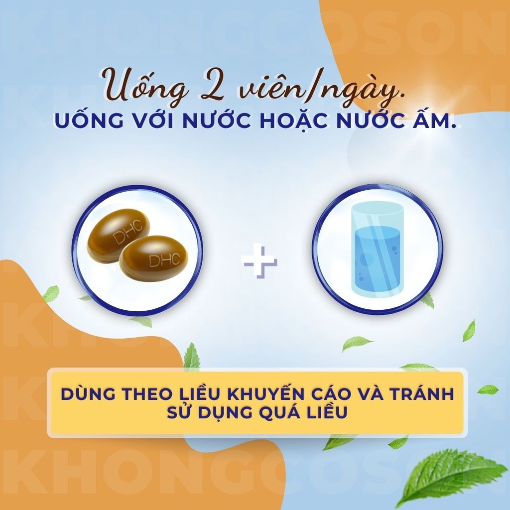 Viên Uống Giải Rượu Thải Độc Gan DHC Concentrated Turmeric Chiết Xuất Từ Nghệ - Khongcoson