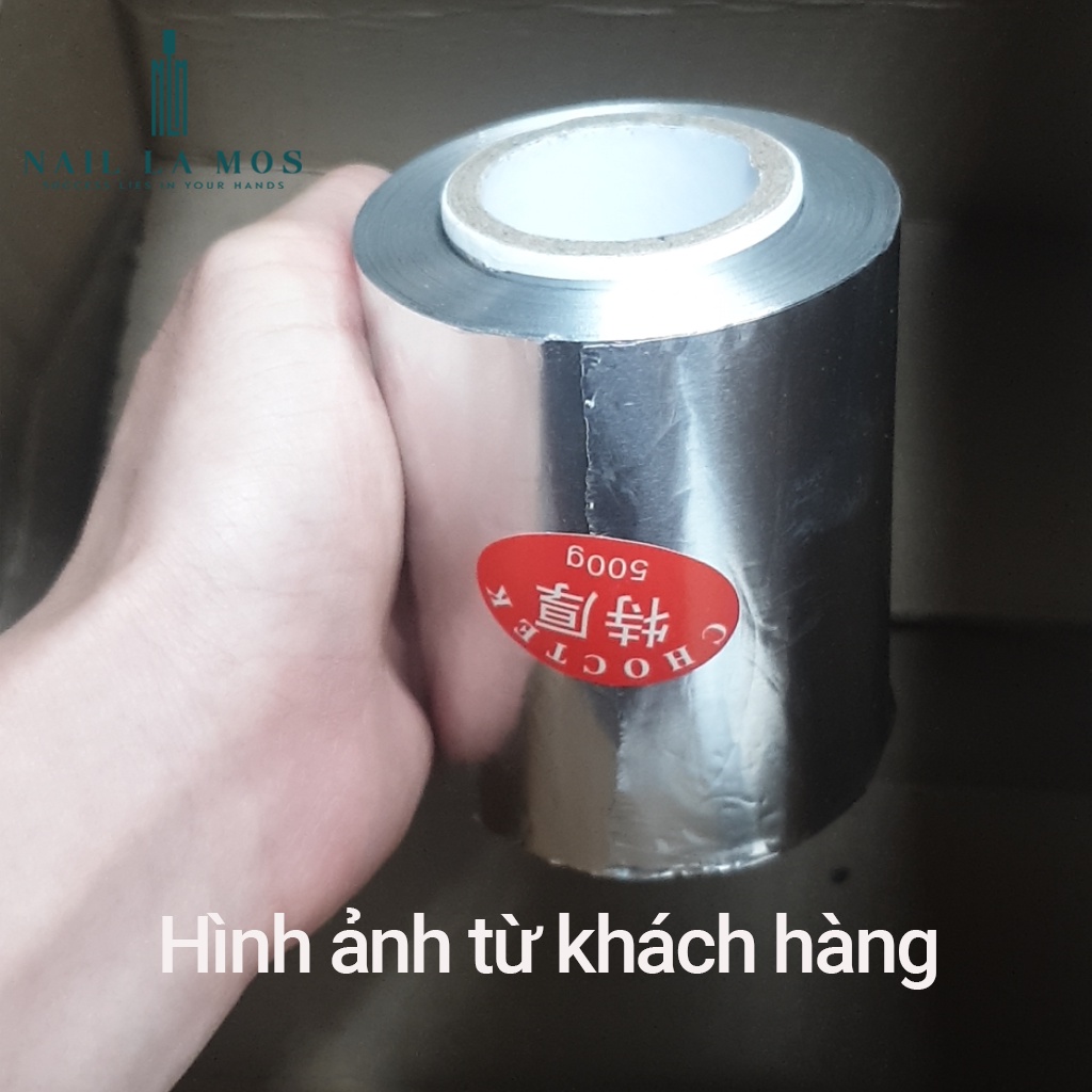 Cuộn giấy bạc ủ phá móng 500gr - Giấy bạc ủ phá gel/bột chuyên dụng