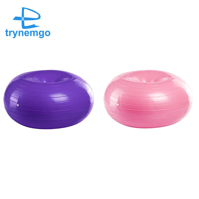 Donut Ball for Yoga,Pilates and Balance Training in Gym,Office,Purple