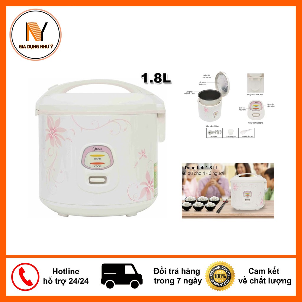 [Mã ELHADEV giảm 4% đơn 300K] Nồi cơm điện 18SQ (1.8L)- Hàng Chính Hãng