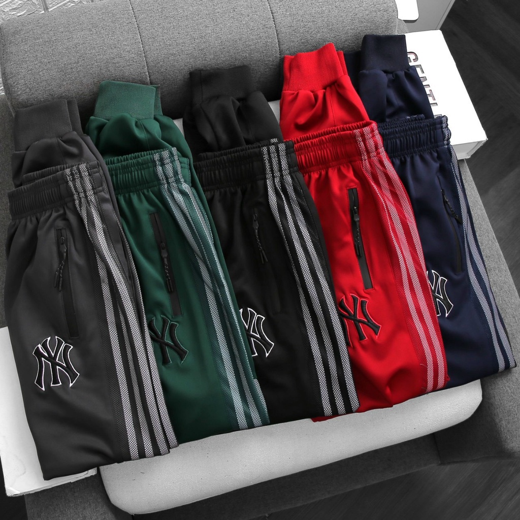 QUẦN jogger NY CAO CẤP phong cách thể thao vải thun co giản thoáng mát bản lưng rộng có dây, 2 túi trước có dây kéo