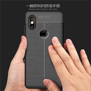 Mi Mix 2S ốp lưng silicone vân giả da AUTOFOCUS Hàng Loại 1 Cao Cấp.