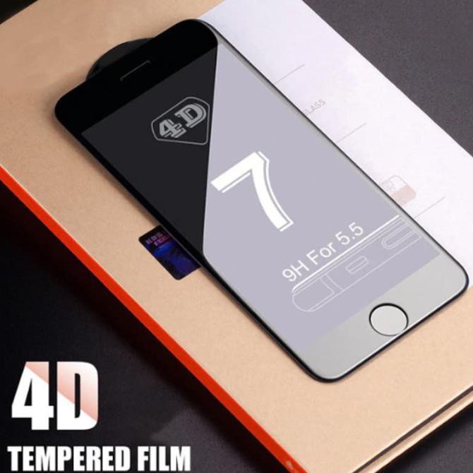 Kính Cường Lực 4d Toàn Màn Hình Cho Iphone 6 6s / 6 Plus / Iphone 7 / 7 Plus - Ip 6 Đen