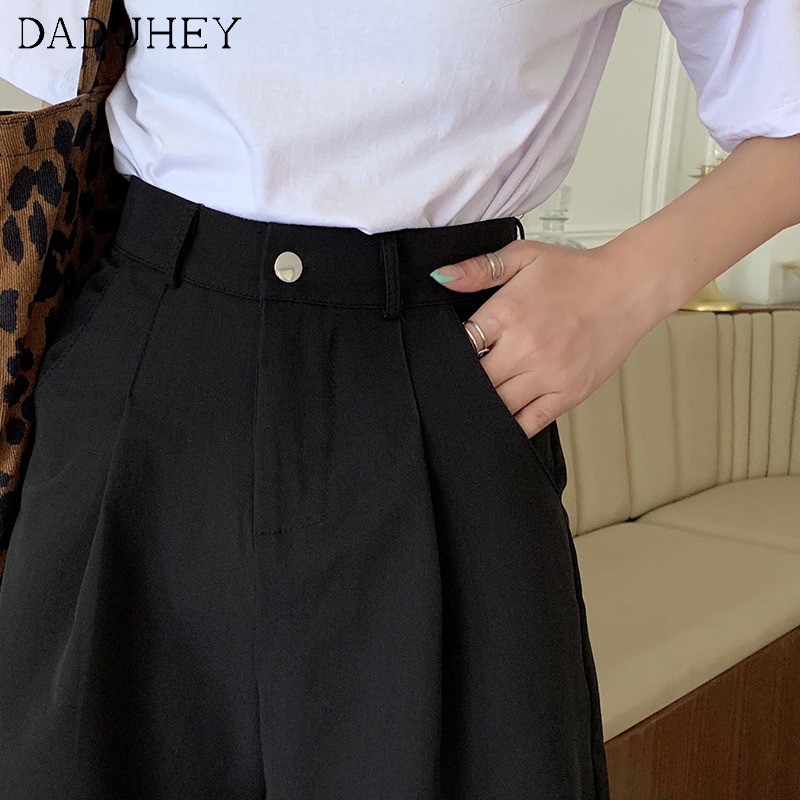 Quần Short Chữ A Lưng Cao Ống Rộng Phong Cách Cơ Bản Thời Trang Mùa Hè