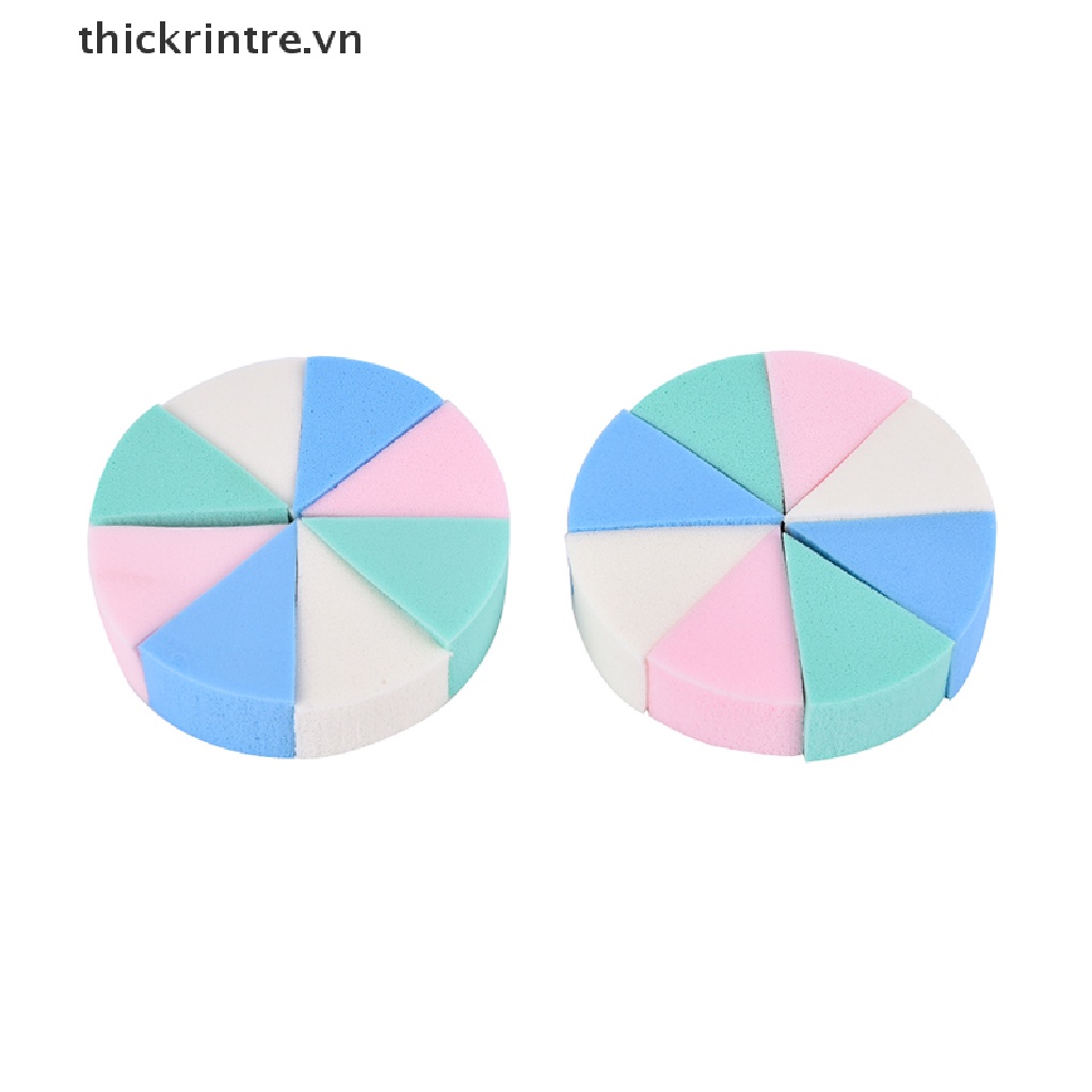 [Hàng mới về] Set 8 mút rửa mặt hình tam giác mềm mại