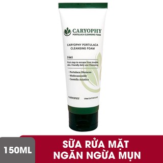 Sữa rửa mặt trị mụn trị thâm sạch nhờn cho da nhạy cảm caryophy