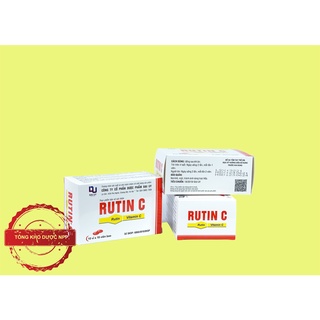 Rutin C - Bổ sung Vitamin C và Rutin giúp tăng tính bền thành mạch máu, hỗ trợ tăng cường sức đề kháng - Hộp 100 viên