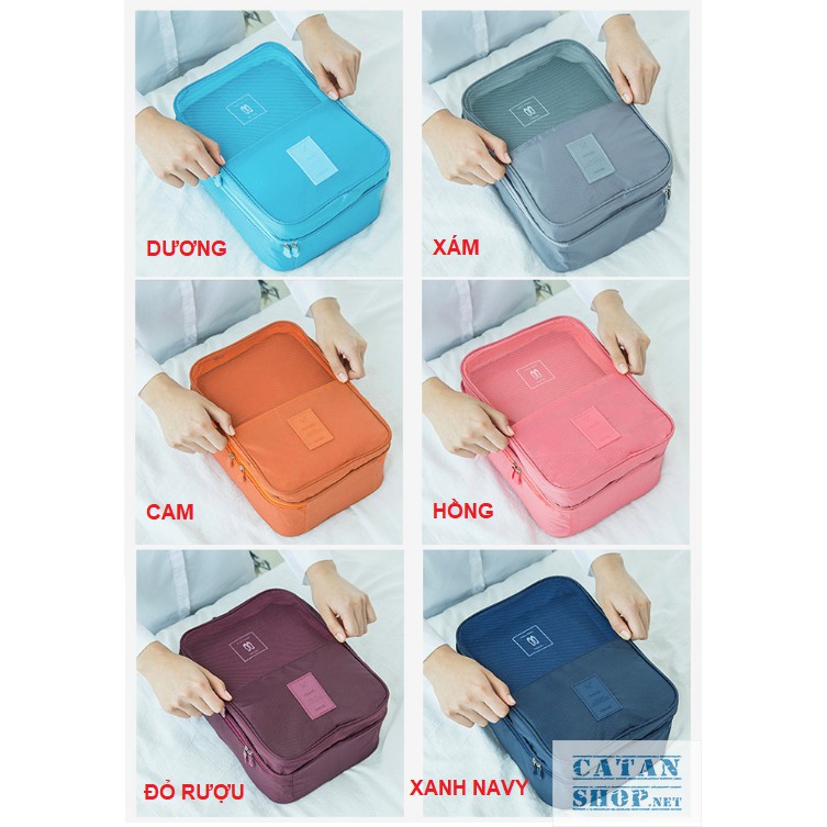 Túi Đựng Giày Cao Cấp, Túi Du Lịch Hàn Quốc, chống thấm ngăn mùi, xếp gọn đa năng trong vali túi