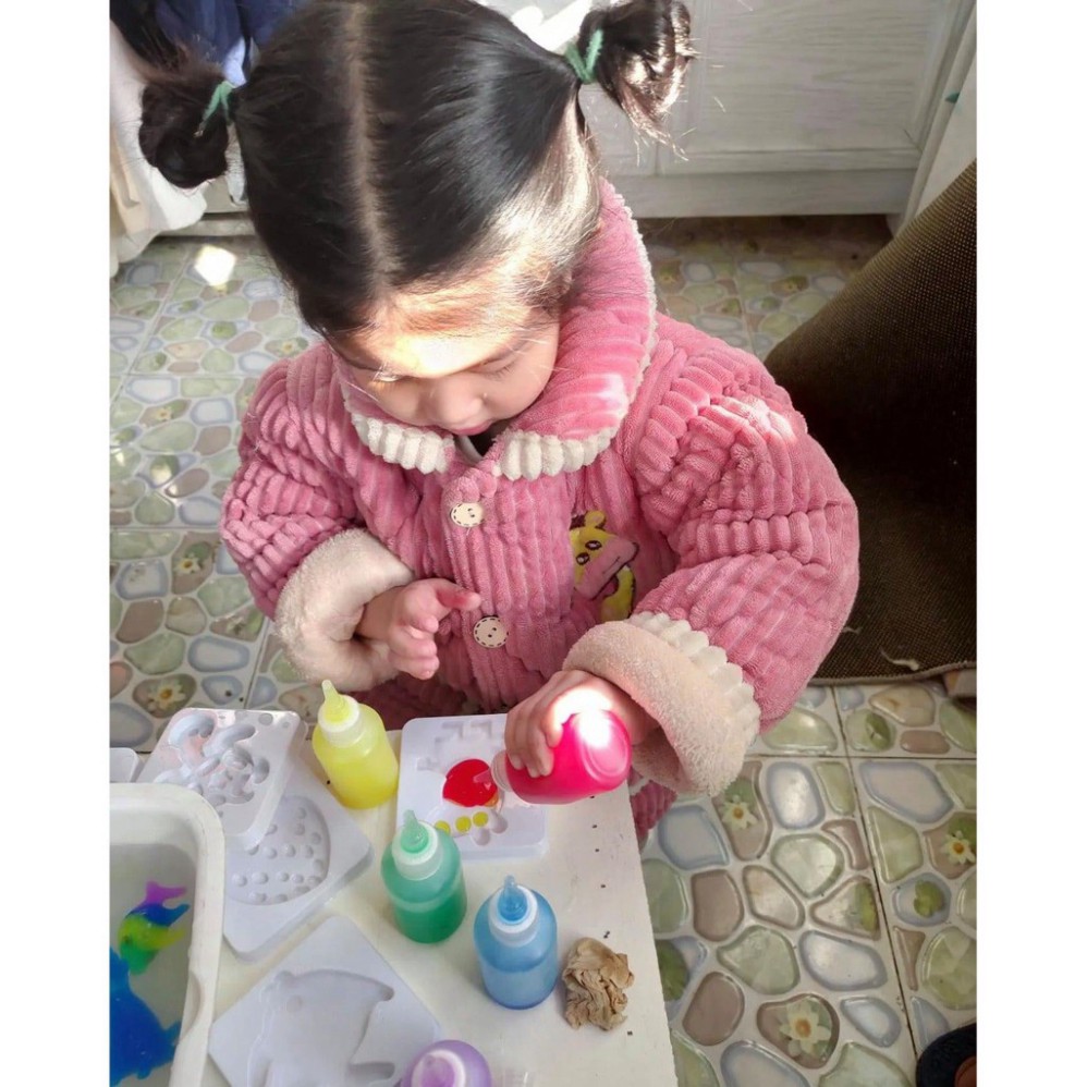 Bộ đồ chơi nước tạo hình 3d,  bộ kit đồ chơi khoa học thí nghiệm trẻ em, mô hình nước ma thuật cho bé