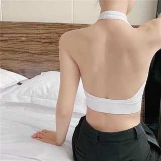 Áo Yếm Choàng Cổ Trơn Có Mút