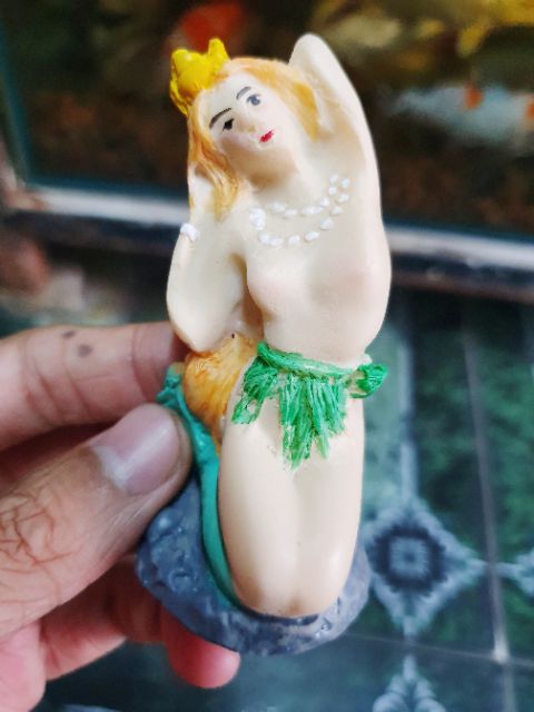 NÀNG TIÊN CÁ TRANG TRÍ HỒ CÁ NON BỘ CAO 7CM