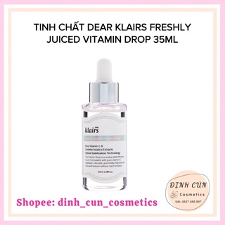 Serum Klairs, Tinh chất serum vitamin C Klairs Freshly Juiced Vitamin Drop Serum 35ml mờ thâm mụn, dưỡng trắng da