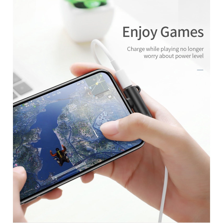 Cáp ChuyểN ĐổI Âm Thanh Tai Nghe 3.5mm / Mini Sang 3.5mm 2 Trong 1 Chuyên DụNg Cho iPhone