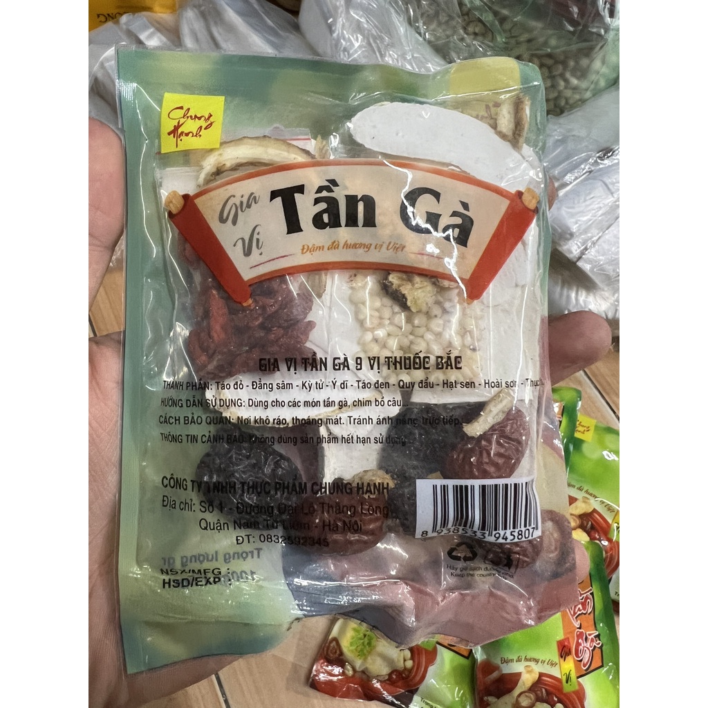 Gia vị tần gà 9 vị thuốc bắc Chung Hạnh gói 100g