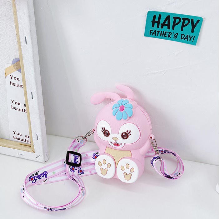 Túi Đeo Chéo Cho Bé, Túi Đeo Chéo Trẻ Em, Túi Thỏ Mini Cho Bé Đi Chơi, Du Lịch, Đựng Lì Xì Tiện Lợi (Mẫu Túi Thỏ)
