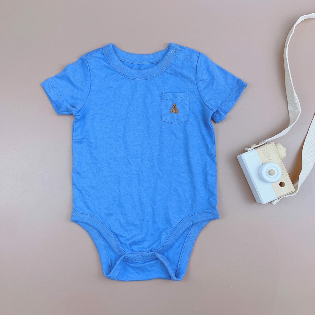 Body chip cotton Babygap BT trơn nhiều màu túi ngực 3 - 24m