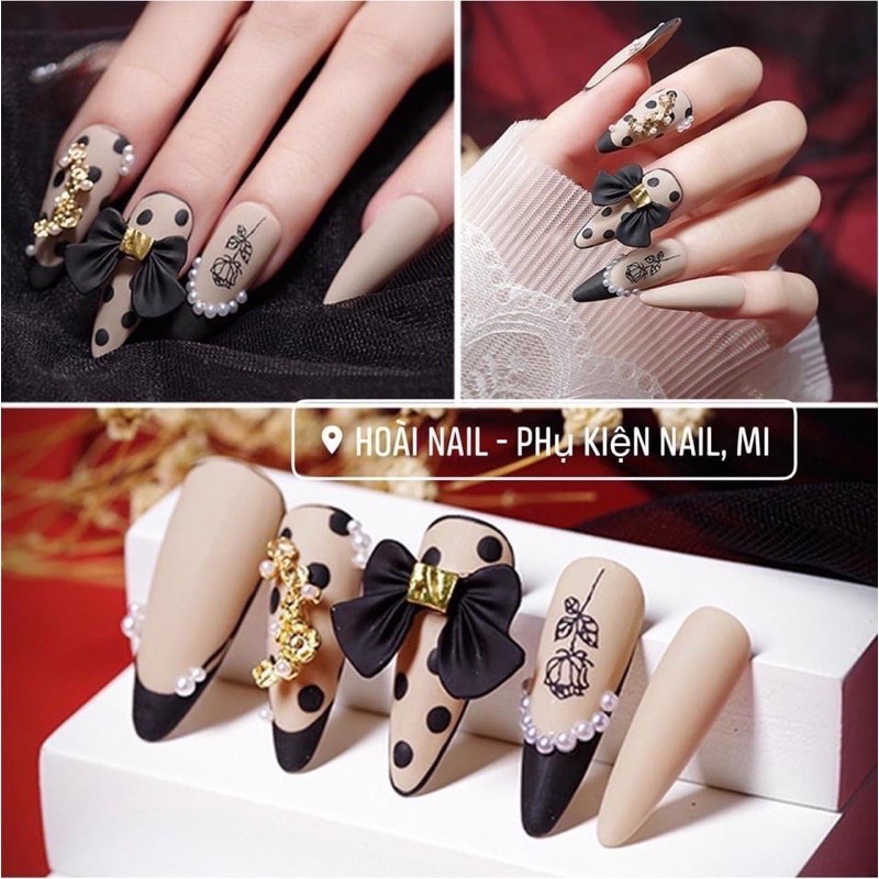 nơ gắn móng(1 chiếc) - phụ kiện nail giá rẻ