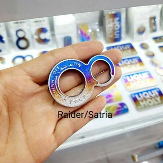Tem Titan dán ổ khóa xe Raider, Satria