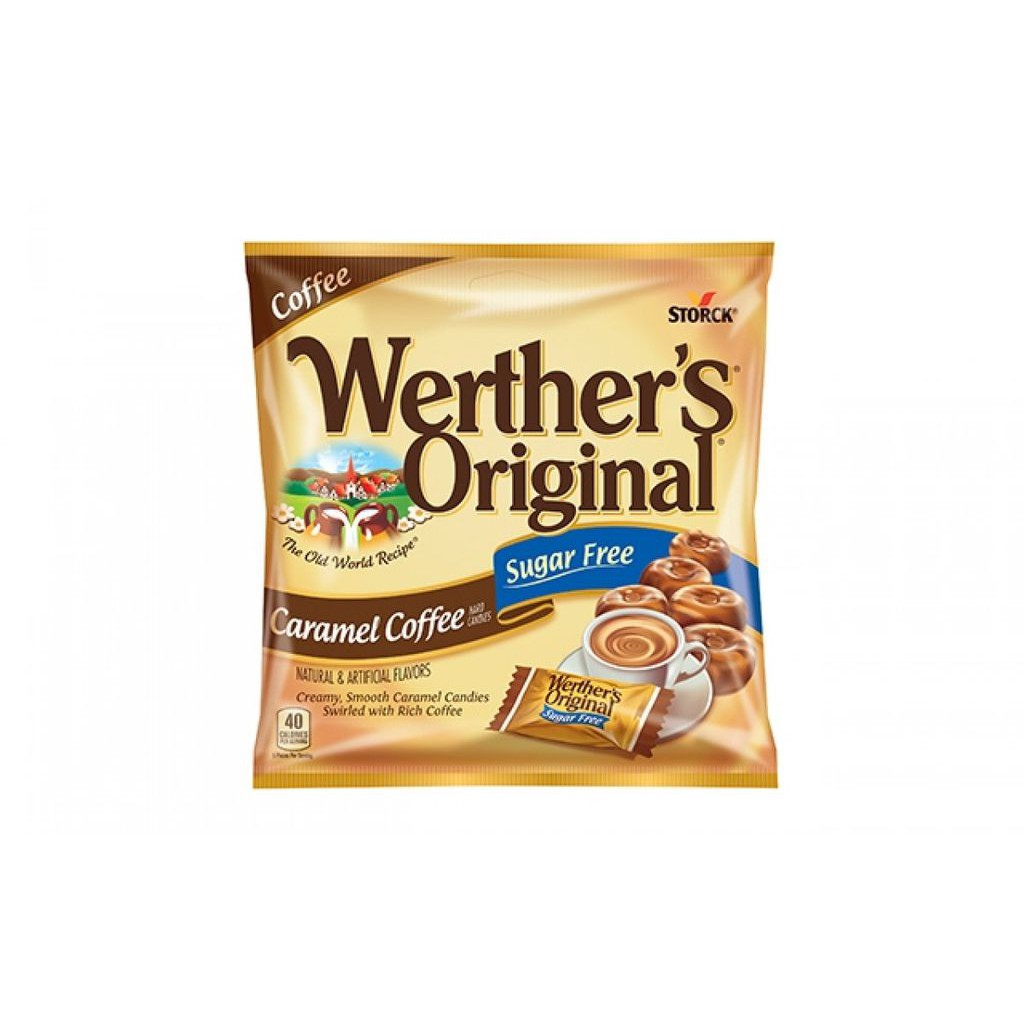 Kẹo caramen phủ socola hiệu Werther's Original (không đường) 42g-120g