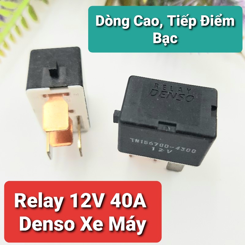 [Combo 10 Chiếc ] Relay 12V 4 Chân 40A DENSO dòng cao tiếp điểm tốt dùng cho xe may oto- ShopLinhKienM2M